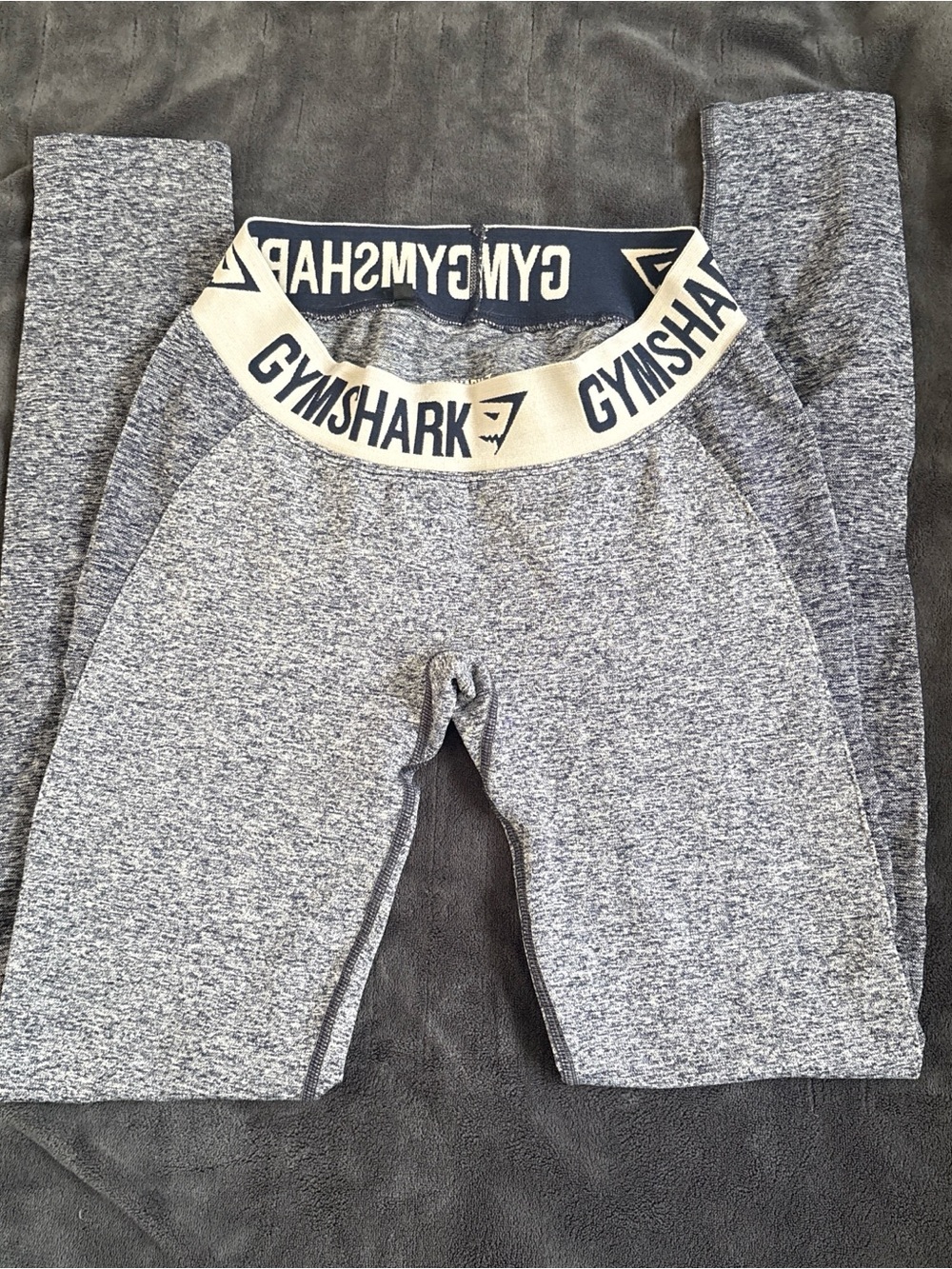 Gymshark Grey Seamless Leggings with Branded Waistband